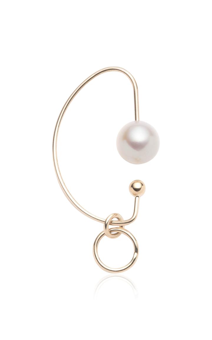 Moda Operandi Hirotaka 10k Yellow Gold Akoya Pearl Miro Ear Cuff