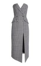 Moda Operandi David Koma Houndstooth Tweed Midi Dress