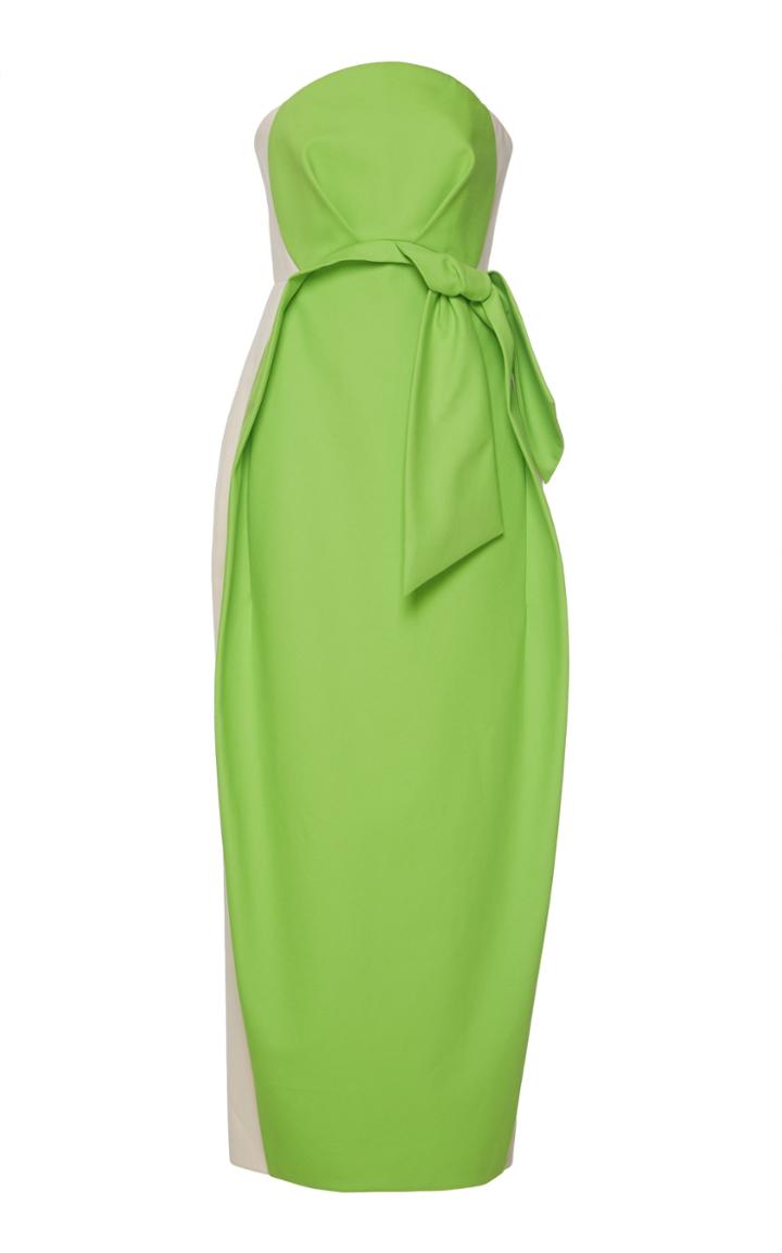 Delpozo Strapless Bow Dress