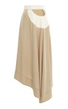 Loewe Maxi Skirt With Cut Out Leather Inserts