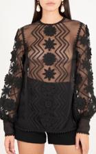 Moda Operandi Andrew Gn Sheer Silk Organza Top