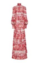 Zimmermann Wavelength Tiered Printed Silk Dress
