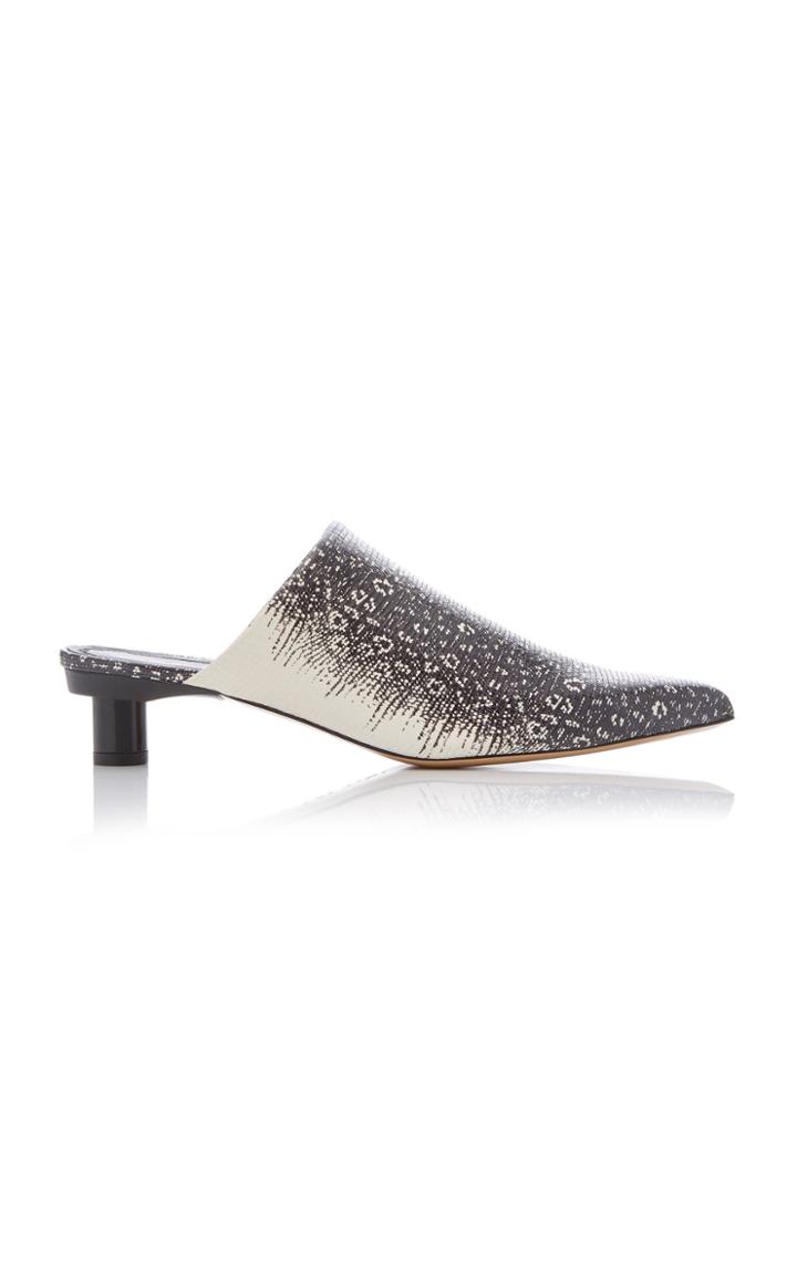 Tibi Juan Embossed Mules