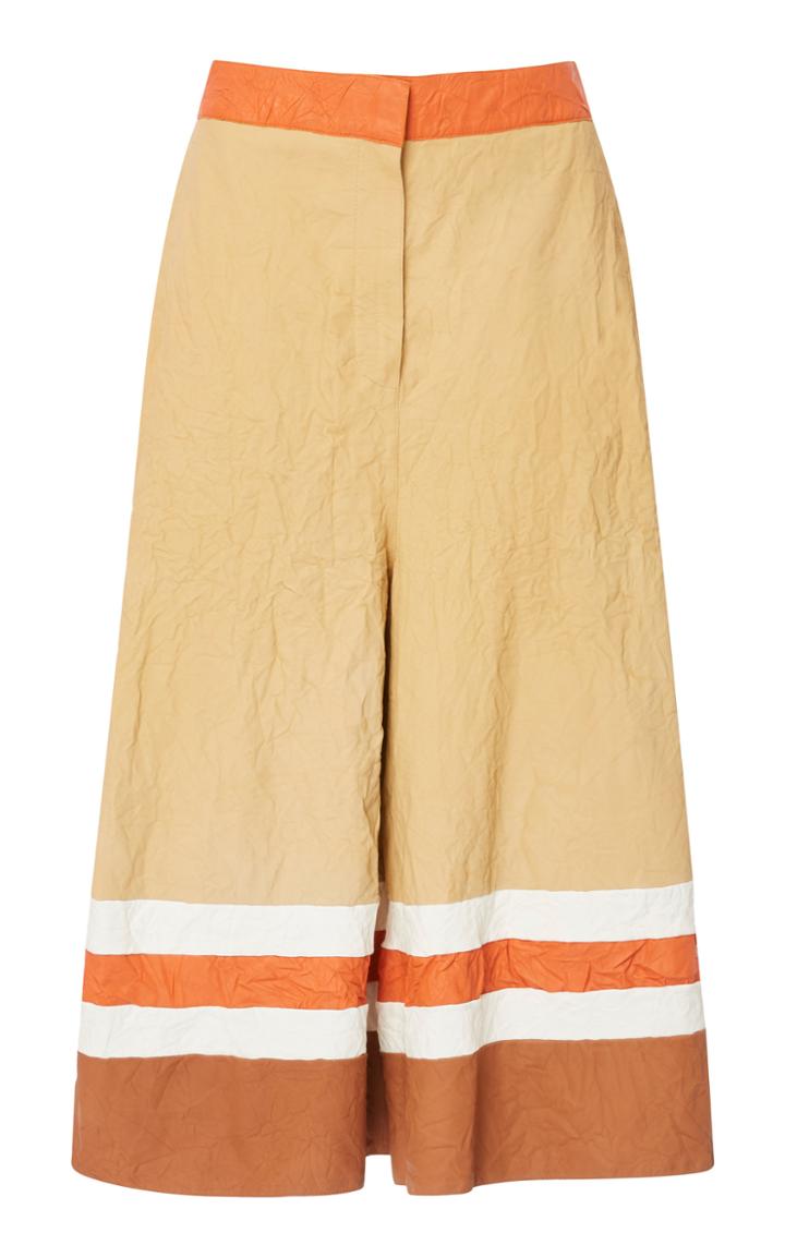 Loewe Cropped Crepe Crinkle Shorts