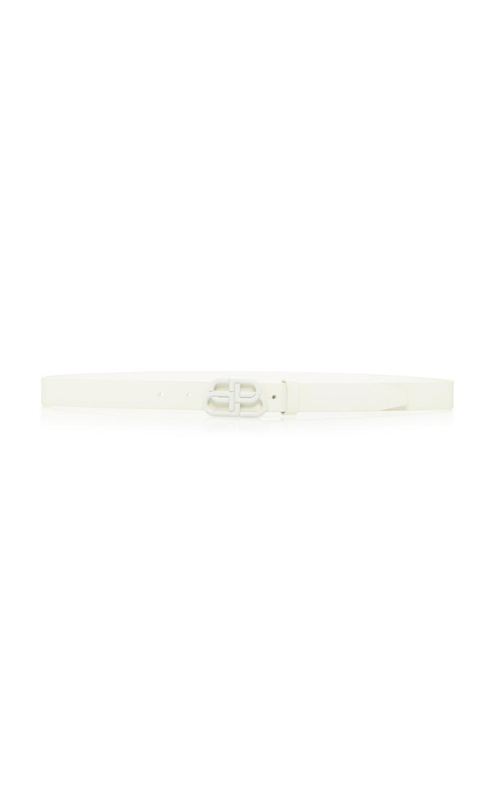 Balenciaga Bb Thin Leather Belt