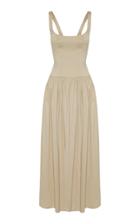 Anna Quan Giselle Stretch Cotton-blend Midi Dress Size: 6
