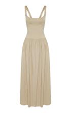 Anna Quan Giselle Stretch Cotton-blend Midi Dress Size: 6