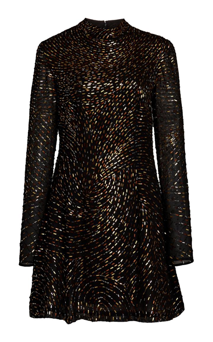 Moda Operandi Burnett New York Embroidered Mini Dress