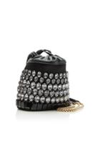 Rochas Satin Micro Bucket With Embellishments