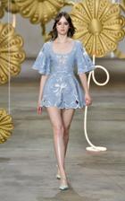 Alice Mccall Dissolving Hearts Linen Mini Dress