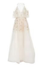 Bibhu Mohapatra Flutter Sleeve Tule Gown