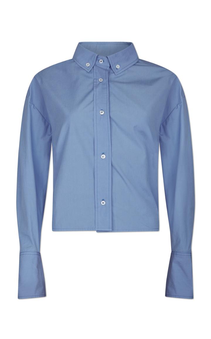 Moda Operandi Loulou Studio Pulau Cropped Cotton Shirt