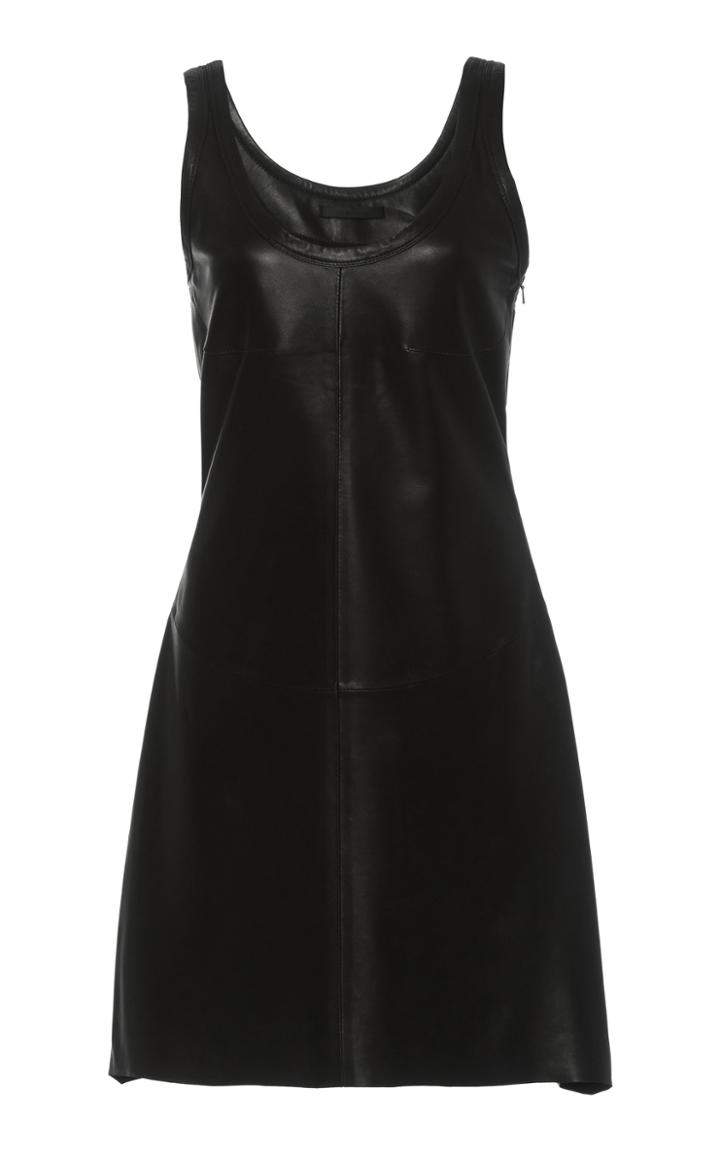 Moda Operandi Helmut Lang Leather Tank Mini Dress Size: 0