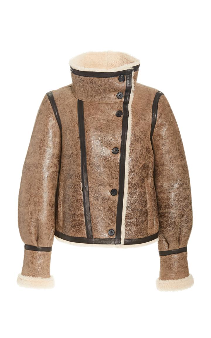Moda Operandi Veronica Beard Selita Cropped Shearling Jacket