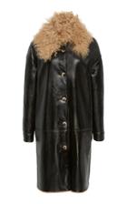 Zeynep Aray Shearling Patent Coat
