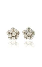 Moda Operandi Oscar De La Renta Crystal Dome Stud Earrings
