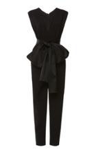 Elie Saab Wool Tuxedo Jumpsuit With Bow