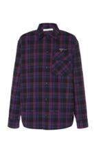 Off-white C/o Virgil Abloh Logo Checked Flannel Shirt