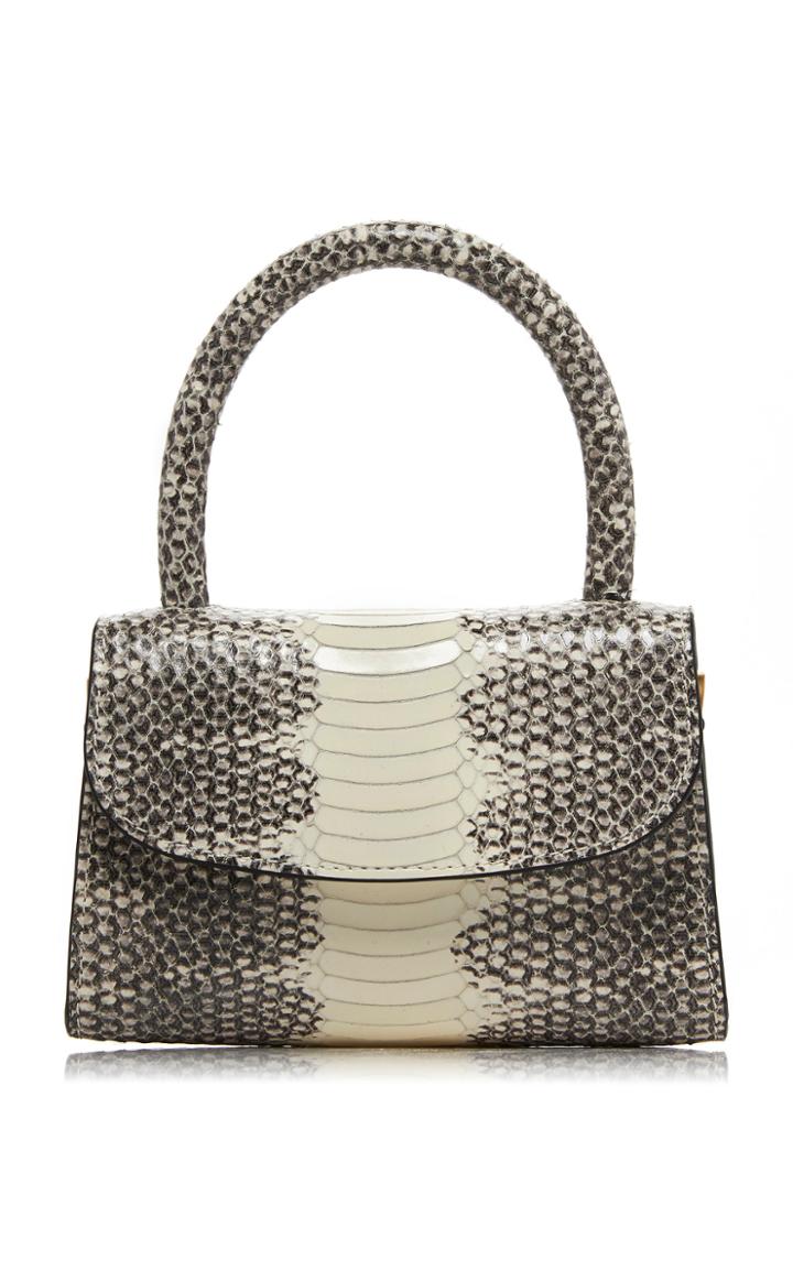By Far Mini Graphic Snake Print Leather Bag