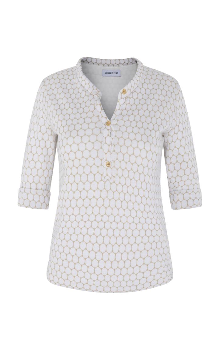 Adriana Iglesias Garret Lurex Cotton T-shirt