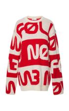 Red Valentino Wool Yarn Space Notes Pullover