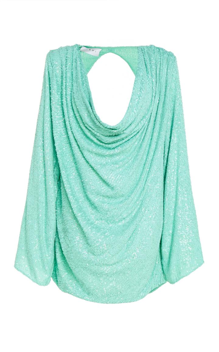 Nervi Carol Draped Printed Stretch-jersey Mini Dress
