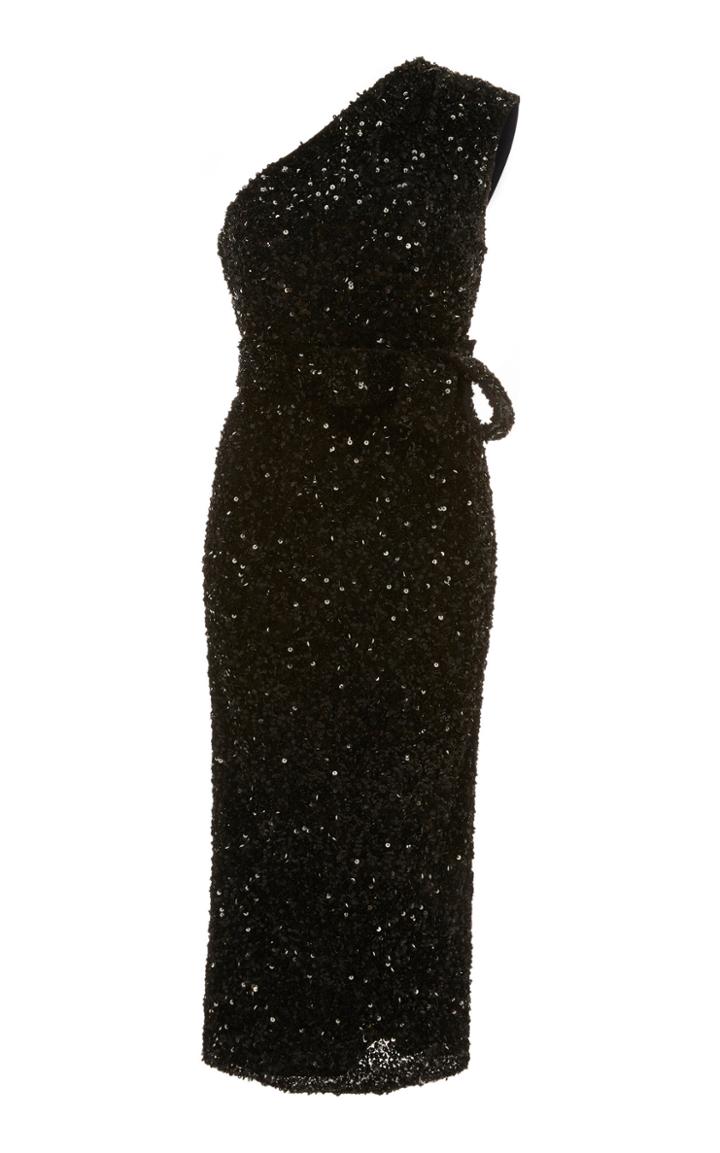 Rachel Gilbert Kristie One-shoulder Sequin Dress