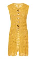 Moda Operandi Rejina Pyo Alyssa Cotton Crochet Button-front Vest Size: S