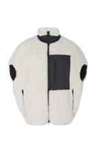 3.1 Phillip Lim Short-sleeve Blocked Shearling Vest