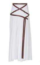 Rosie Assoulin Criss Cross Applesauce Slit Cotton-blend Skirt