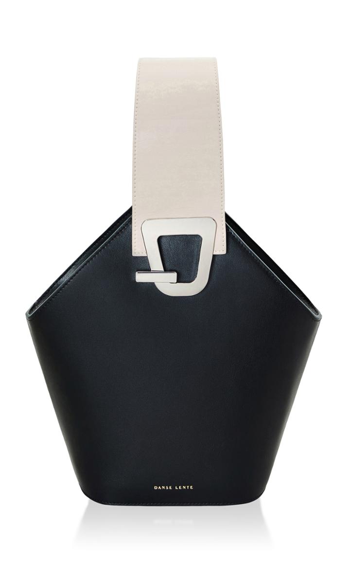 Danse Lente Johnny Two-tone Leather Bucket Bag
