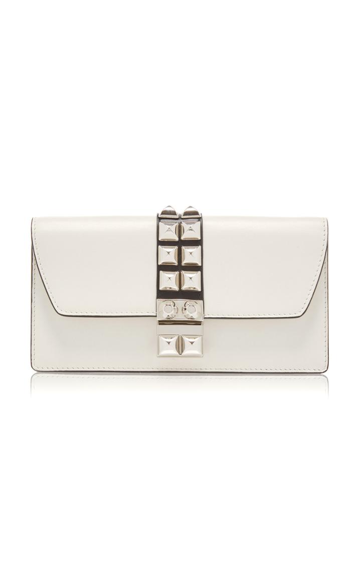 Prada Stud-embellished Leather Wallet