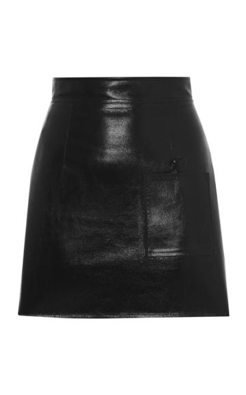 George Keburia Vinyl Mini Skirt