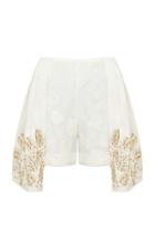 Razan Alazzouni Embellished Voile Skort