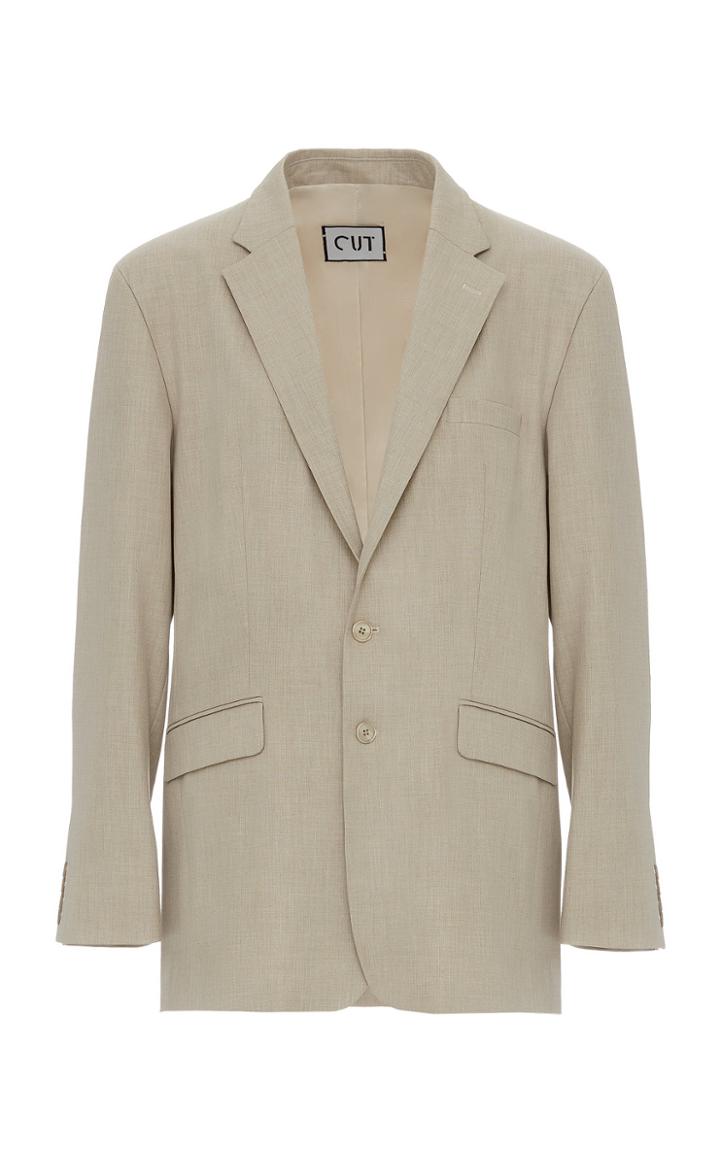 Studio Cut Melange Broadcloth Blazer