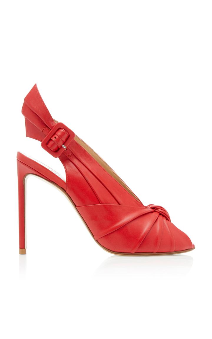 Francesco Russo Buckle Slingback Pump