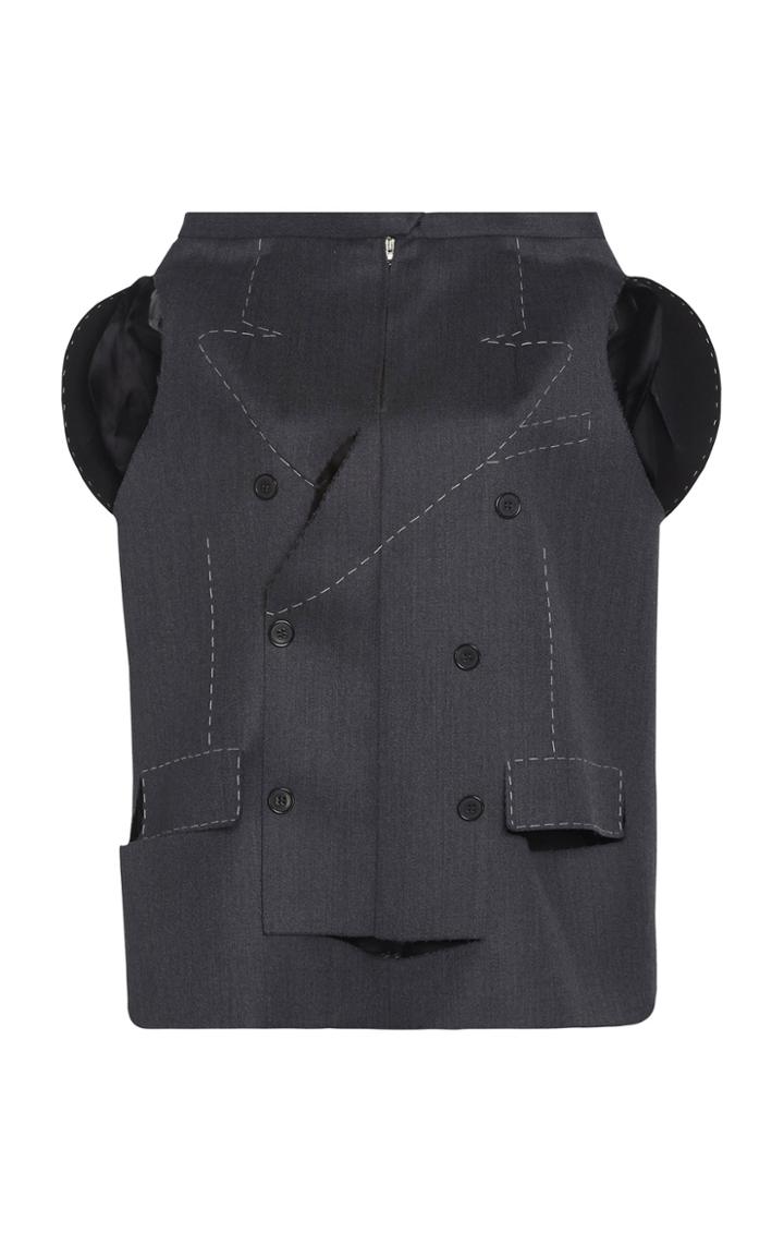 Maison Margiela Cavalry Twill Cape Top