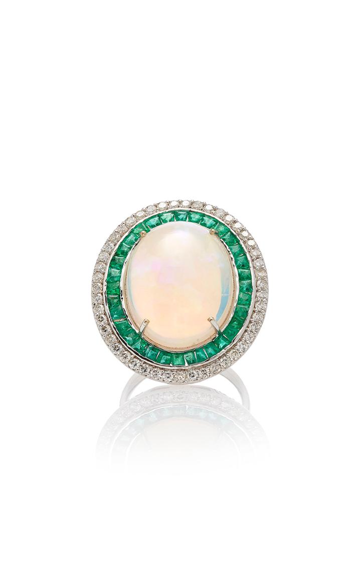 Sanjay Kasliwal One-of-a-kind Cabochon Opal Ring