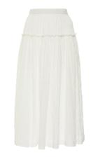 Moda Operandi Mara Hoffman Alejandra Crinkled Cotton-blend Midi Skirt Size: Xxs
