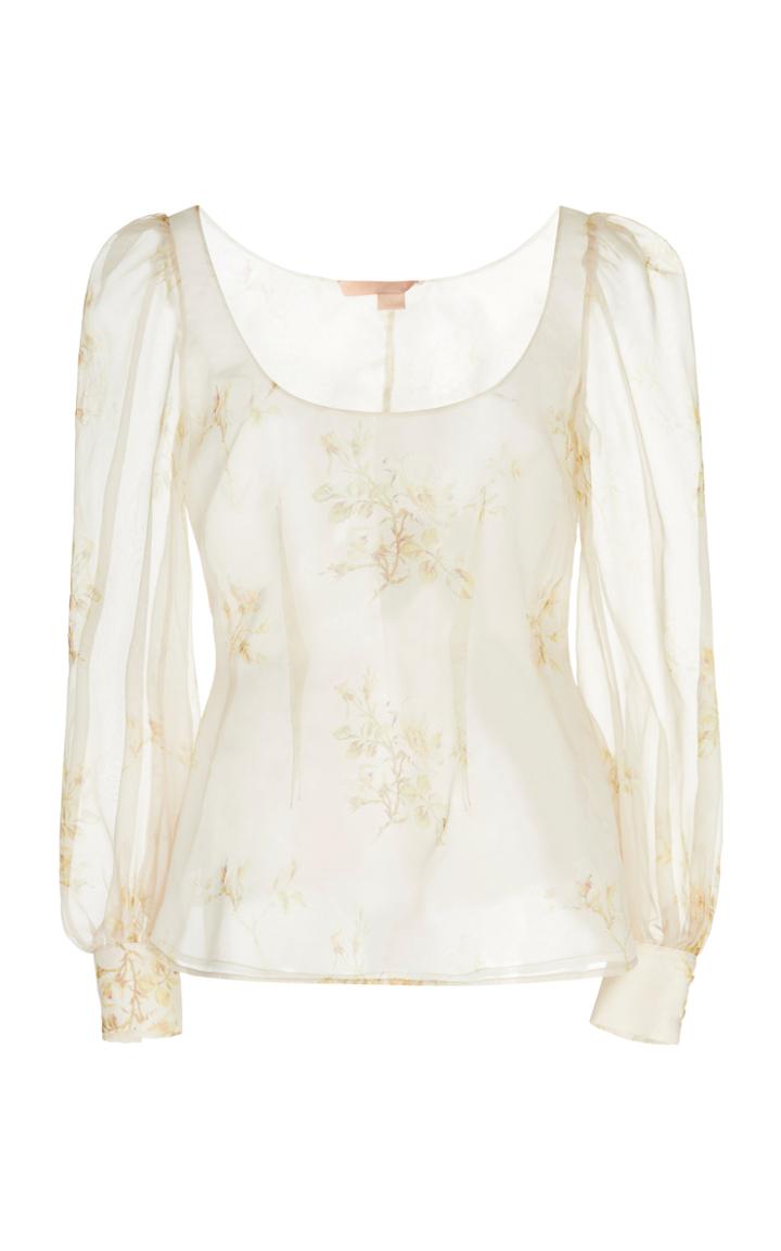 Brock Collection Floral-printed Silk Blouse