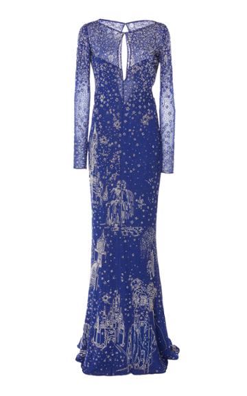 Zuhair Murad Bead Embellished Keyhole Gown