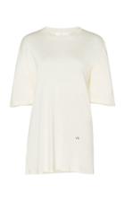 Victoria Beckham Silk Crewneck T-shirt