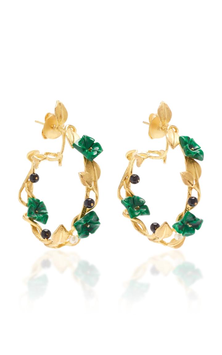Moda Operandi Of Rare Origin Mini Flower Whirl Earrings
