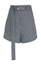 Cdric Charlier Stripe Cotton Shorts