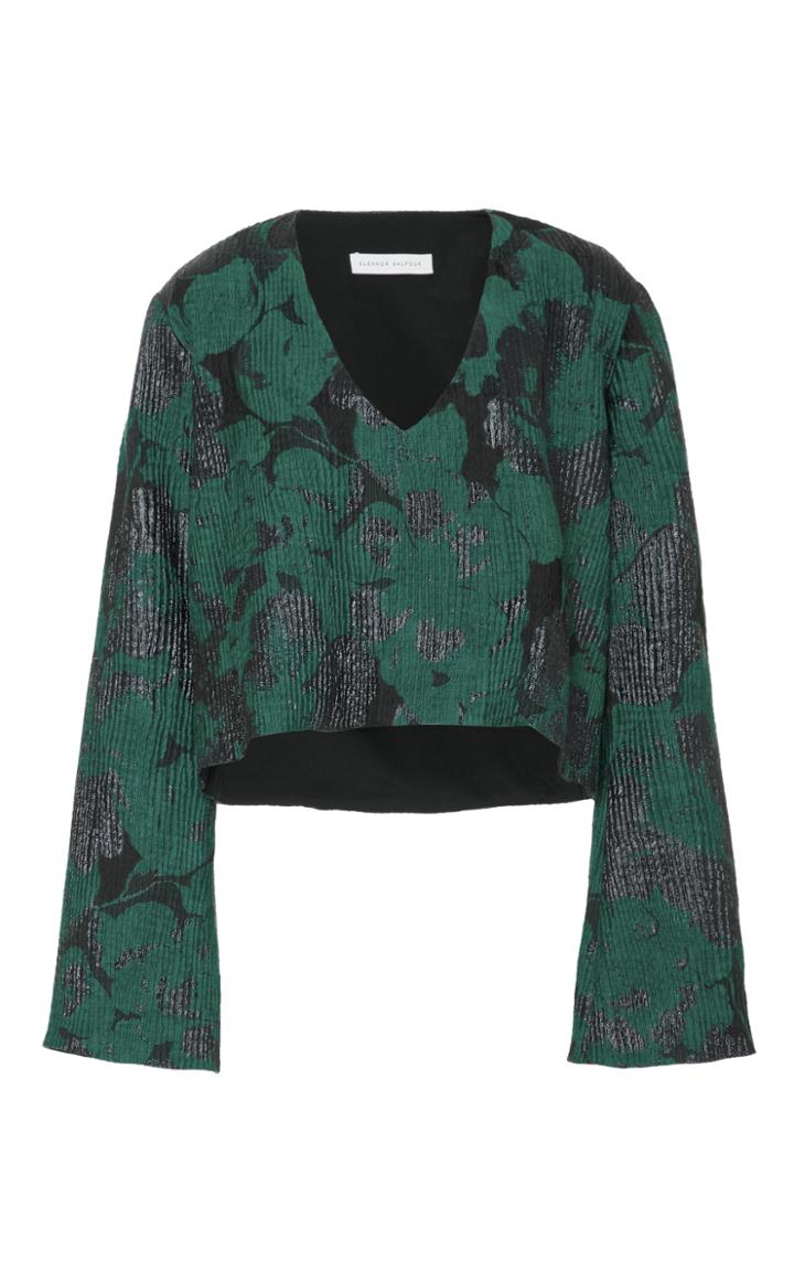 Eleanor Balfour Antonia V-neck Cropped Top