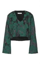Eleanor Balfour Antonia V-neck Cropped Top