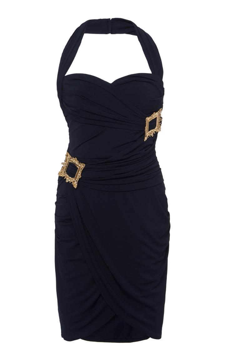 Moda Operandi Moschino Frame-detailed Jersey Halter Dress Size: 38
