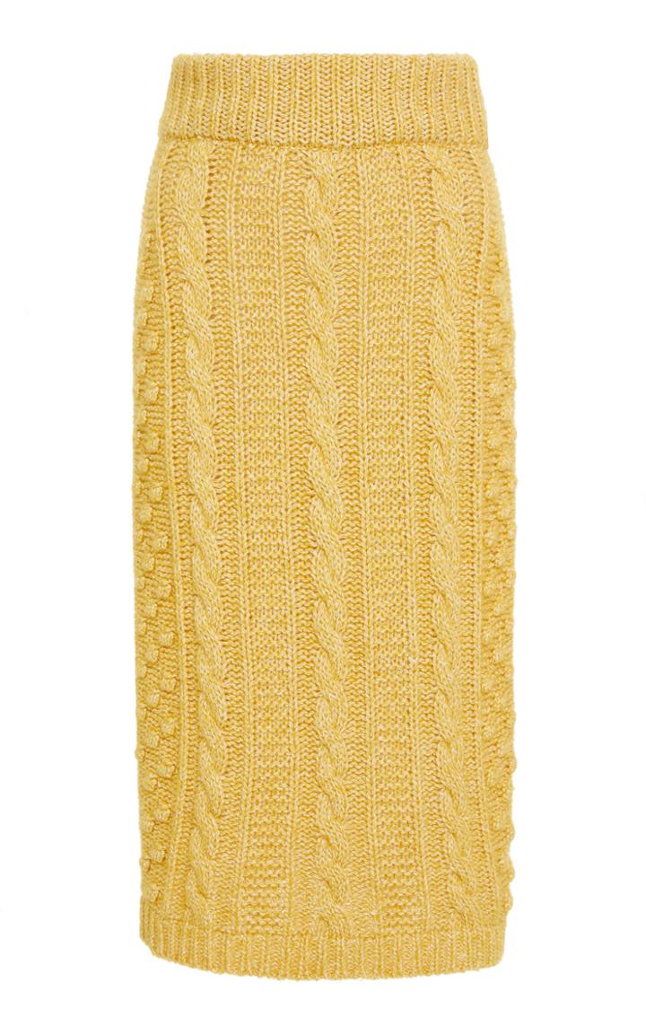 Alexachung Cable-knit Pencil Skirt