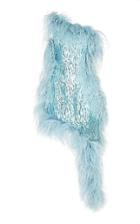 16arlington One-shoulder Asymmetric Feather Sequin Dress