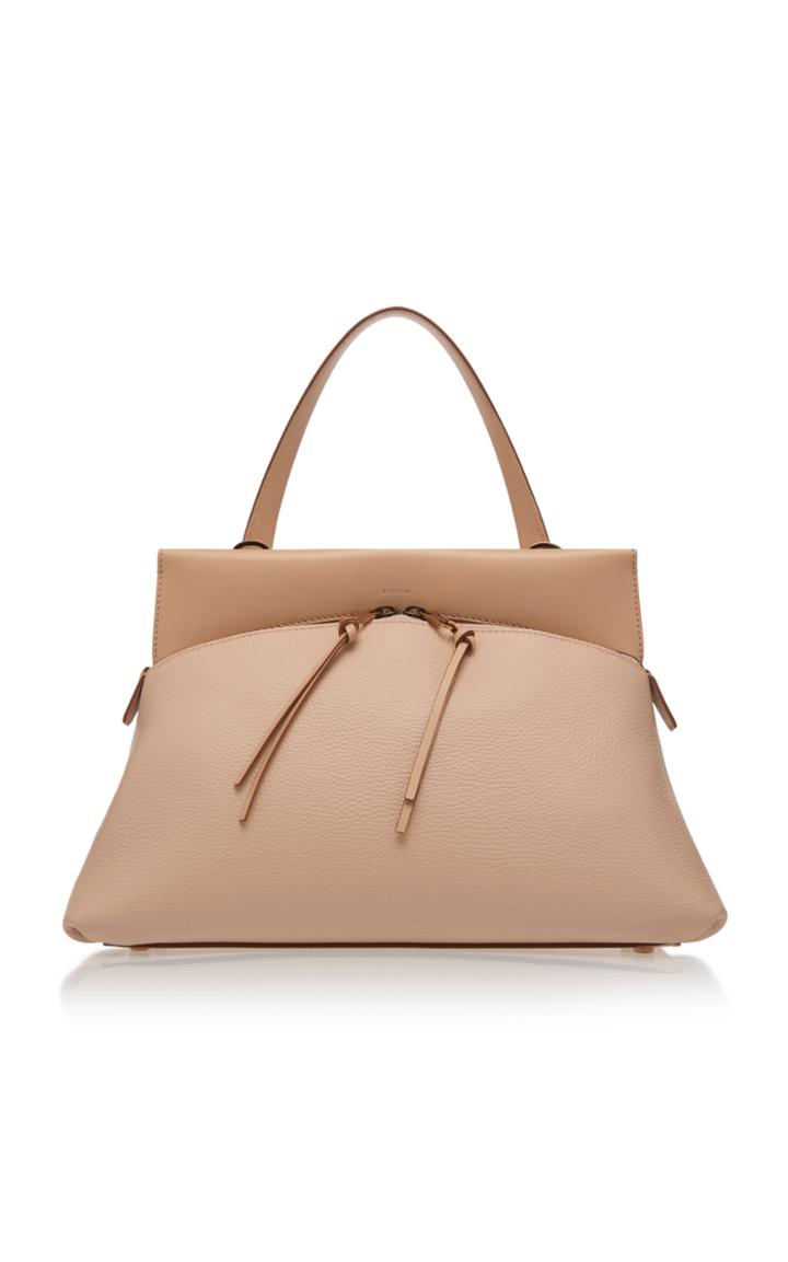 Agnona Calf And Snake Shoulder Bag